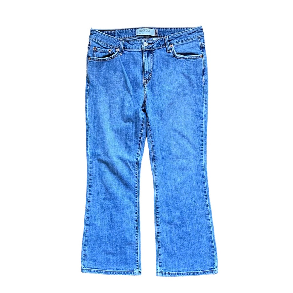 Levi's Boot Cut 515 Laid Back Timeless Mid Rise Casual Denim Pants Jeans EUC 14S